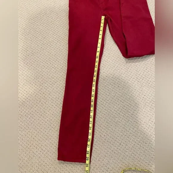 J Brand Women's Cotton Twill Jeans in Black Cherry Red Size 28 - Picture 9 of 9